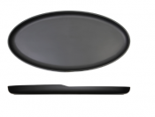 Black Copenhagen Oval Melamine Dish 47.5 x 24cm