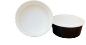 Salad Bowl Round Black 1000ml x300