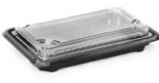 Sushi Container Base NBSC07B PET (254x163x29mm) Black x400
