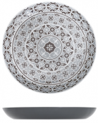 Grey Marrakesh Melamine Bowl 38 x 4.5cm