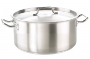 Casserole Pan Low Without Lid Stainless Steel 14.2L 36cm (Induction Compatible)