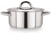 Casserole Pan & Lid Stainless Steel 7.7L 26cm (Induction Compatible)