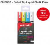 Chalk Marker Pen Multi Colours 1.8-2.5mm Line x4