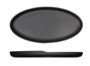Black Copenhagen Oval Melamine Dish 40 x 20cm