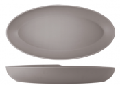 Sand Brown Copenhagen Oval Melamine Deep Dish 55 x 27.5 x 7.5cm