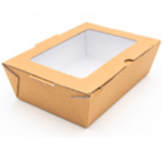 On the Go Box with Window Large 1500ml 185x125x60mm x150