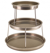 Seafood Stand Vintage Steel Three Tier