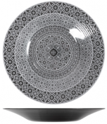 Black Marrakesh Melamine Bowl 48 x 6cm