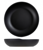 Black Copenhagen Melamine Coupe Bowl 24.5 x 5.3cm