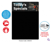Todays Specials - Chalkboard Bar Message Board With White Chalk Pen