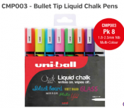 Chalk Malker Pen Multi Colour x8