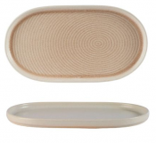 Rustico Premium Stoneware Nude Oval Platter 33x18cm/11inch x 7inch