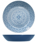 Blue Marrakesh Melamine Bowl 42.5 x 8cm