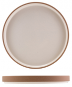 Kava White Stoneware Raw Wall Presentation Plate 25cm
