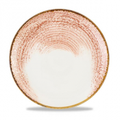 Homespun Accents Coral Evolve Coupe Plate 11.25inch