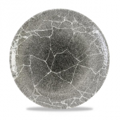 Kintsugi Reverse Quartz Black Evolve Coupe Plate 11.25inch