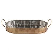 Combo/Serving Platter Antique Brass 34cm