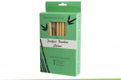 Natural Reed Bamboo Straw 8inch 6-8mm x50