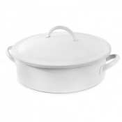 Steelite DWH Homestyle Induction Chafers: Round Chafer - 1.9 L (2 qt) - White
