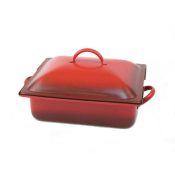 Homestyle Red/Black Induction Rectangle Chafer 39.4 x 27.9 x 20.3cm 3.8ltr (15 1/2 x 11 x 8inch 4qts)