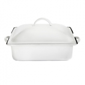 Homestyle White Induction Rectangle Chafer 39.4 x 27.9 x 20.3cm 3.8ltr (15 1/2 x 11 x 8inch 4qts)