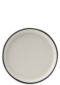 Homestead Black Walled Plate 7inch (17.5cm)