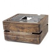 Steelite DWH Fusion Buffet System: Fusion Buffet Riser - 27.9 cm x 15.2 cm (11inch x 6inch) - Ash Grey Teak