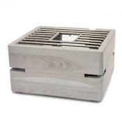 Steelite DWH Fusion Buffet System: Fusion Buffet Riser - 27.9 cm x 15.2 cm (11inch x 6inch) - Grey Wash Teak