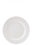 Pure White Wide Rim Plate 8inch (20.25cm)