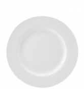 Pure White Wide Rim Plate 10.6inch (27cm)