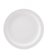 Pure White Narrow Rim Plate 10.75inch (27.3cm)