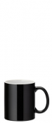 Pure White Straight-Sided Mug 12oz (34cl) - Black