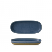 Churchill Emerge Oslo Blue Oblong Plate 11 3/4X5 3/4inch