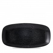 Dudson Evo Origins Midnight Black  Chefs Oblong Plate 11 3/4X6inch