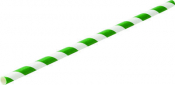 Paper Green Stripe Straw 8inch (20cm) x250