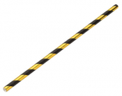 Paper Gold/Black Stripe Straw 8inch (20cm) x250