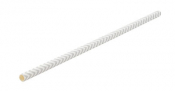 Paper Chevron Matt Silver Straw 8inch (20cm) x250