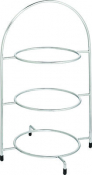 Cake/Plate Stand Chrome 3 Tier 16.5inch (42cm)