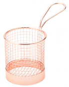 Copper Round Service Basket 3.5inch (9cm)