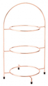 Copper 3 Tier Plate Stand 16.5inch (42cm)