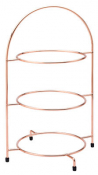 Copper 3 Tier Plate Stand 17inch (43cm)