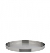 Brushed Stainless Steel Round Plate 9inch (23cm)