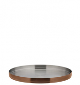 Brushed Copper Round Plate 9inch (23cm)