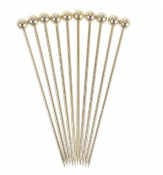 Ball Garnish Pick Gold Plated (Pack of 10)