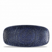 Churchill Super Vit Homespun Chroma Twilight Chefs Oblong Plate 10.6inchX5inch