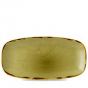 Dudson Harvest Green  Chefs Oblong Plate 13 7/8X7 3/8inch