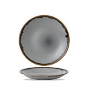 Dudson Harvest Grey  Deep Coupe Plate 10inch