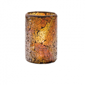 Crackle Gold Glass Cylinder Lamp 8 x 11.4cm (3 1/8 x 4 1/2inch)