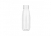 Juice Bottle PET Round Clear 250ml 34mm