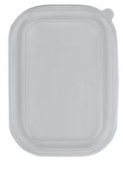 PET Lid for Salad Bowl Rectangular Kraft 500/750/1000ml x300